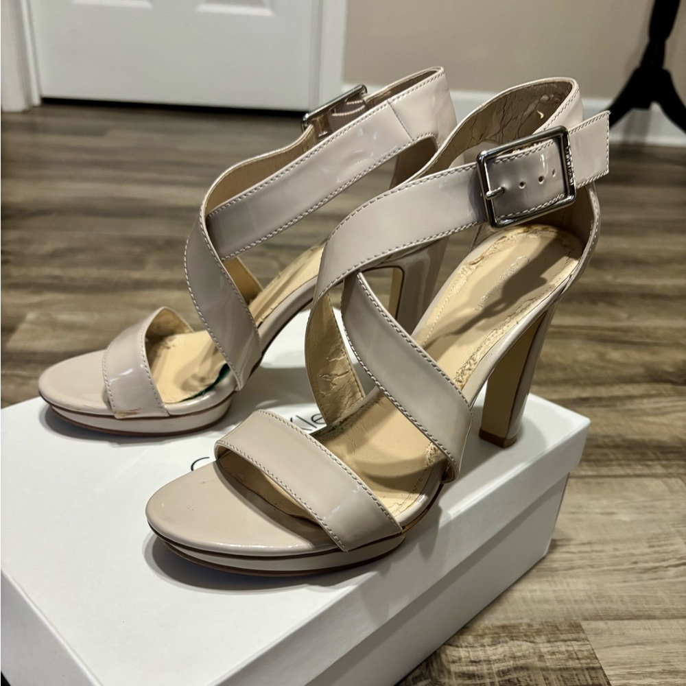 Calvin Klein Beige/Nude Strappy Heels
